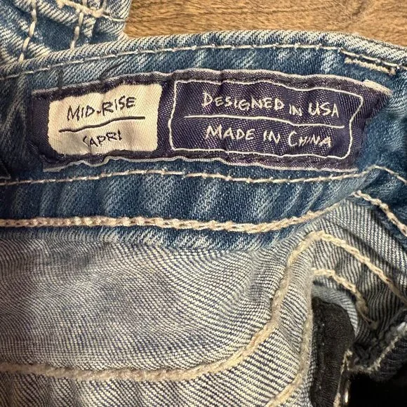 MISS ME Midrise Capri Jeans Embellished - 28 - Picture 5 of 10